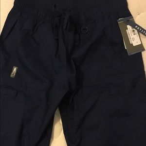 AUW petite scrub bottoms Navy